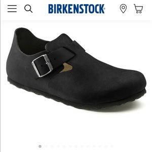 Men’s Birkenstock London, Black leather,  44 ✨